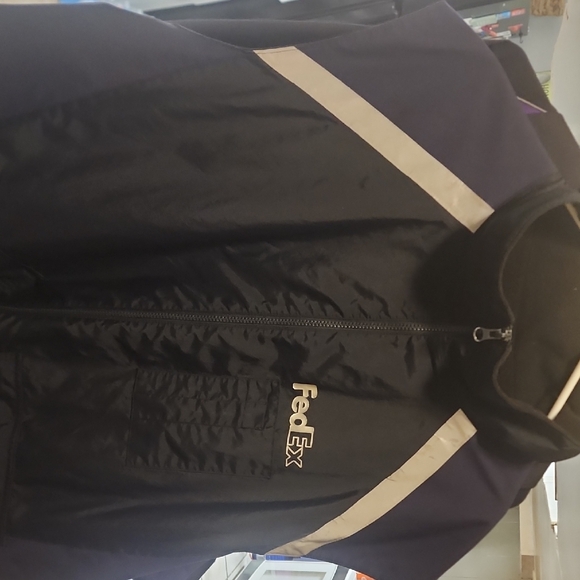FedEx Men's Black and Blue Vest - Picture 1 of 4